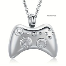 Video Game Controller Stainless Steel Silver Gamepad &amp; 22in Round Link C... - £15.31 GBP