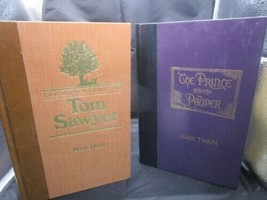 The Adventures of Tom Sawyer &amp; PRINCE AND PAUPER Mark Twain 2 BOOKS  DIG... - £43.48 GBP