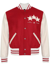 Varsity Jacket – Red &amp; White Stars Edition - $2,397.51 MXN+