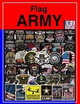 50 pcs, Flag Army Stickers, USA ARMY STICKERS, Army Stickers, Army Flag,... - $222.71 MXN