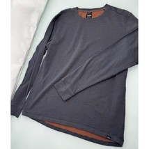 Prana Men Pullover Sweatshirt Organic Cotton Polyester Crew Sweater Shirt L - $19.77