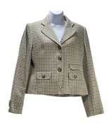 LOFT Ann Taylor Women&#39;s Vintage Style Plaid Blazer Single Breasted Jacke... - $684.05 MXN