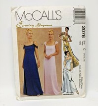 McCall&#39;s 2076 Misses 10-14 Lined Evening Gown Prom Dress Sewing Pattern ... - $12.19