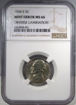 1944-S Silver Jefferson Nickel NGC MS66 4 Steps Coin AN668 - £85.99 GBP