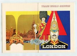 TWA London Ambassador Service Coach Menu 1970's Trans World Airlines - $17.82