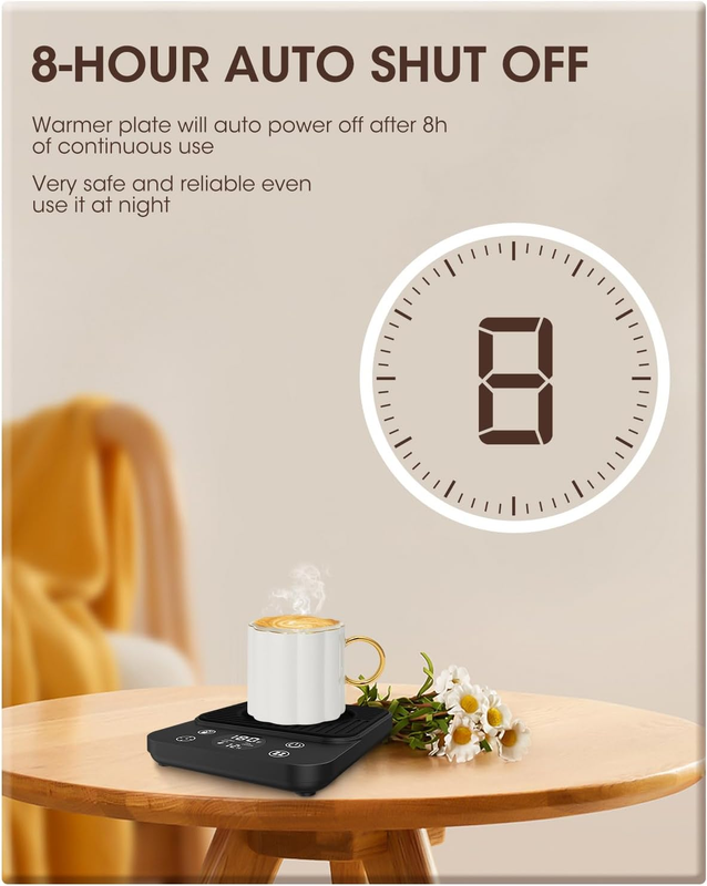 Coffee Mug Warmer for Desk, 2024 Upgraded Smart Electric Coffee Warmer, 1H Drink Item image 2