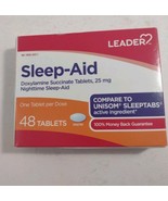 Leader Sleep-Aid Doxylamine Succinate Tablets 25mg Nighttime 48 Ct Exp:1... - €8,48 EUR