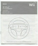 Wii Wheel Nintendo Wii Video Game Instruction Manual Booklet C/RVL-A-HA-USZ - £6.76 GBP