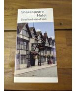 Shakespeare Hotel Stratford On Avon Brochure - $41.62 CAD