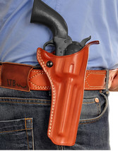 Fits Colt S.A.A. Revolver 41/45LC Colt 4.7”BBL Leather Paddle Holster #1... - $63.99