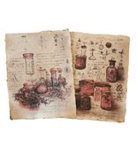 Mad Scientist aged printed sketch book pages, Halloween Prop, Halloween ... - £12.95 GBP