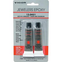 Vigor Jewelers Fast Set 4-Minute Clear Colorless Epoxy Adhesive Glue 1 fl oz - $26.66