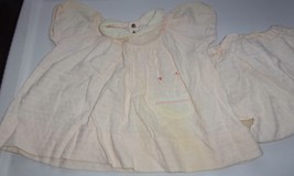 Vintage Pale Pink Carters Baby Dress &amp; Panties Size 6 Months - £6.38 GBP