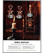 1950s Lord Calvert American Blended Whiskey PRINT AD &quot;Noble Nightcap&quot; BX1 - $6.64