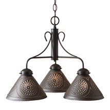 3 Arm Barrington Dining Room Chandelier in Kettle Black 19 Inches - £293.98 GBP