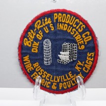 Vintage Bilt-Rite Products Wire Fabric and Poultry Cages Advertising Patch - £13.35 GBP