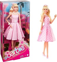 Barbie The Movie Fashion Doll Margot Robbie Pink Gingham Dress 2023 - $33.85