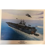 INGALLS LHD 1 WASP Amphibious Assault Ship 11&quot; x 14&quot; promotional print  * - $16.27 CAD