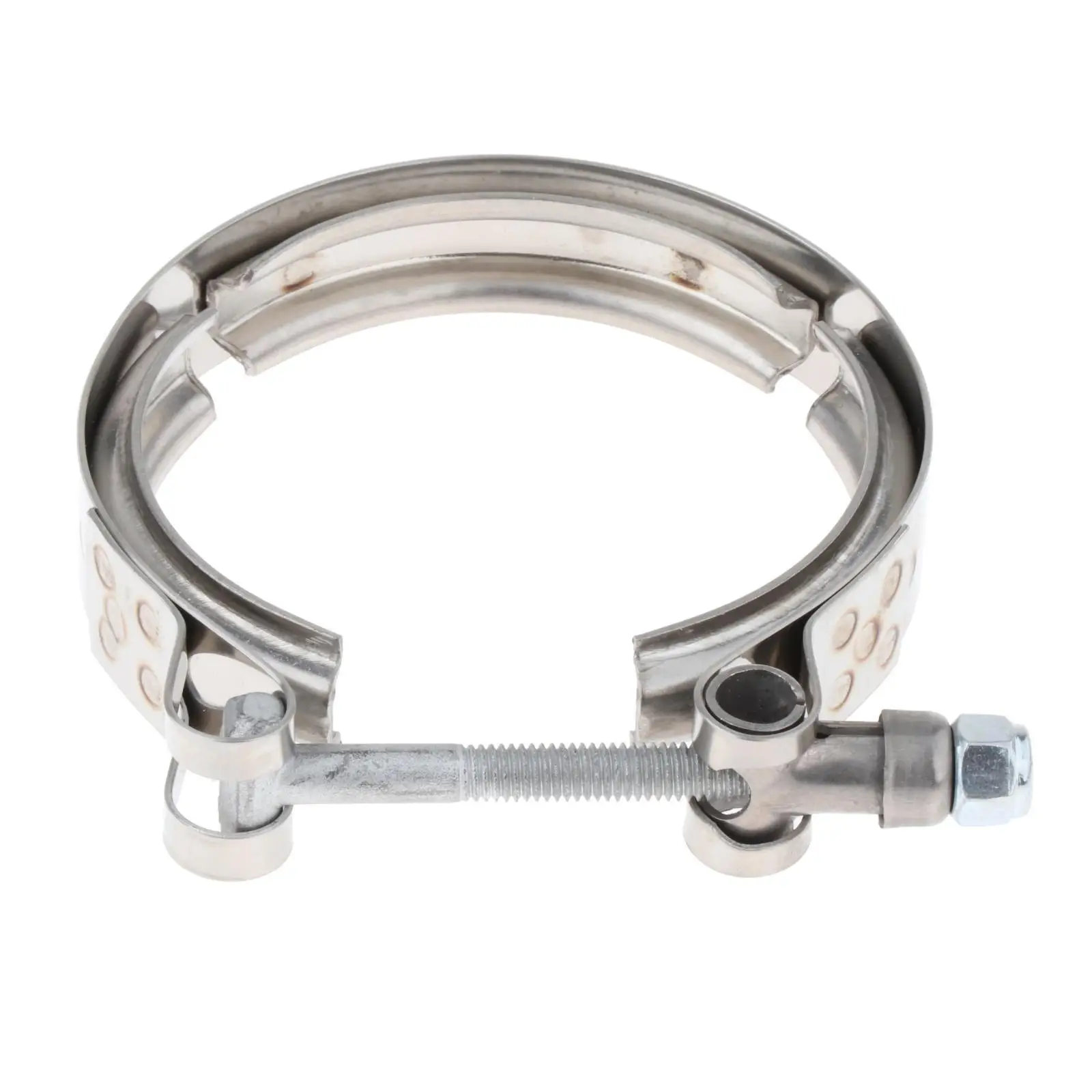 Turbo Exhaust Outlet Clamp Downpipe Exhaust Pipes Stainless Steel Universal V - £15.87 GBP