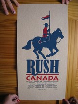 RUSH Poster Concert in Canada Sean Carroll - £353.23 GBP