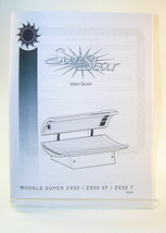 Sun Star Tanning Bed User Manual Super ZX32 ZX323F ZX32T User Guide sun ... - $10.00
