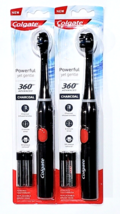 2 Packs Colgate Powerful Gentle 360 Advanced Charcoal Powered Toothbrush - £20.43 GBP