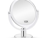 Fabuday Double Sided Magnifying Makeup Mirror, 1X-10X, Transparent. - £30.66 GBP