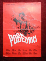 1963 VICTORS Original Movie Poster Carl Foreman Romy Schneider Melina Mercouri - £39.98 GBP
