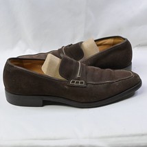 Gravati Mens Suede Slip On Brown Leather Dress Shoes- Size 11.5- Made in... - £119.74 GBP
