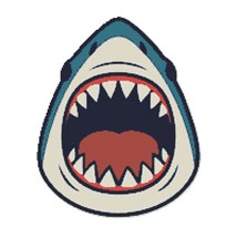 Shark mouth - Cross Stitch Pattern PDF - Instant Download - $5.00