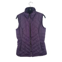 Free Country Zip Up Vest Womens Small Purple Pockets Soft Casual Fall Wi... - $19.68