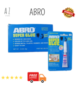 12PCs x 3g ABRO Super Glue Strong Adhesive Bonds In 3 Seconds metal Wood - $257.65 MXN