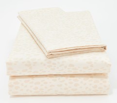 Home Reflections Animal Print 4-Pc Sheet Set in Beige Full - £145.00 GBP