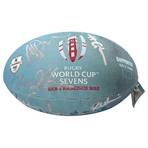 2018 England Rugby World Cup Ball Signed Sevens Team Photo Proof Authentic COA - £380.84 GBP