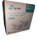 TP Link Wi-Fi Smart Plug Slim Edition KP100 2 pack Works Alexa Google As... - $21.66