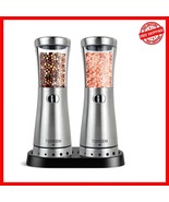Modern Electric Spice Grinder Set - Rechargeable 4.5 oz with One-Touch O... - $85.38 CAD