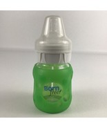 Born Free Complete Glass Baby Bottle Green Silicone Sleeve Infant 4oz Ounce - $24.30 CAD