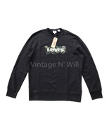 Levis Red Tab Mens L Black Wash Cracked Camo Bat Wing Logo Fleece Sweats... - $506.78 MXN