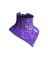 Purple PVC Leather Neck Corset O ring Gothic Halloween Costume Posture C... - $39.99