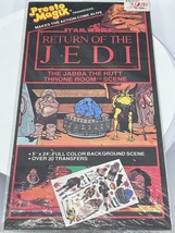 Vintage Star Wars ROTJ Presto Magix Jabba The Hutt Throne Room Transfers 1983 - £9.18 GBP