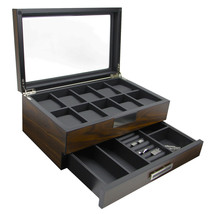 DECOREBAY Luxury Wooden Watch Valet Sunglasses Jewelry Box Storage Sweetheart - £62.57 GBP