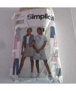 Girl&#39;s Skort, Vest, pants and dress pattern, Simplicity 7491, sizes 12,1... - £4.27 GBP