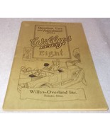 Vintage Original Willy&#39;s Knight Eight Operation Care and Adjustment 1918 - €68,95 EUR