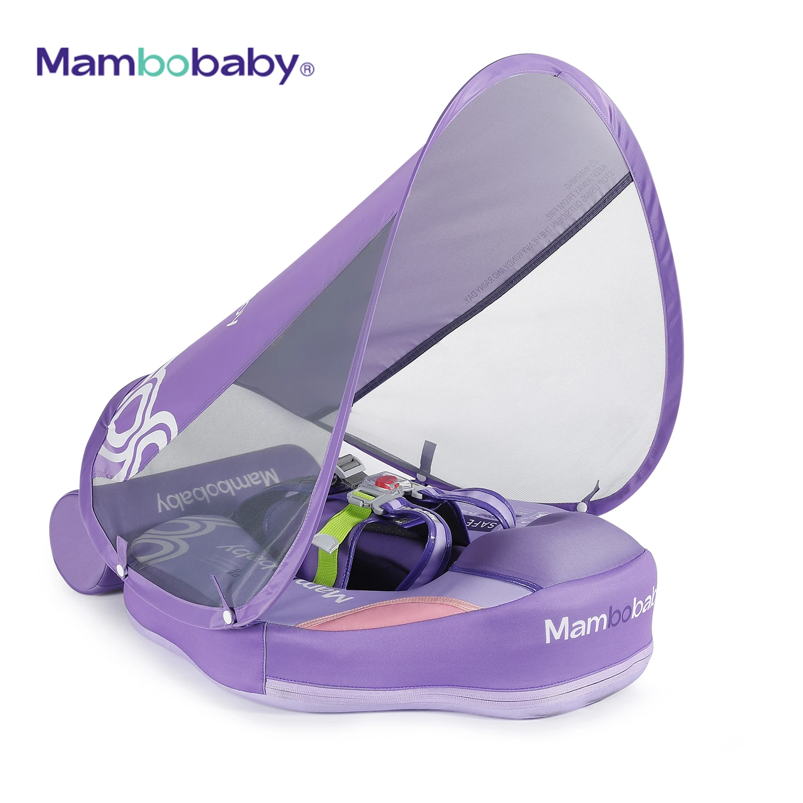 Mambobaby Baby Swimming Float Non-Inflatable Swim Floater with Canopy Waist - £30.88 GBP+