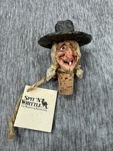 Vintage Spit N Whittle Bottle Stopper Firewater Willy Cork Signed Carved... - $39.59