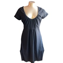 J.Crew Women&#39;s Small Casual Dress Black Scoop Neck Short Sleeve - $24.74