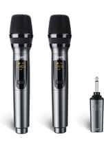 LEKATO UHF Wireless Handheld Microphone System Rechargeable Receiver for Karaoke - $34.64