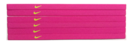 New Nike Unisex Running Set Of 2 Headbands Swoosh Sport Pink Green Logo - £7.84 GBP