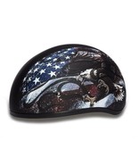 Daytona Skull CAP USA Half Helmet Motorcycle DOT Approved Daytona Helmet... - £72.50 GBP