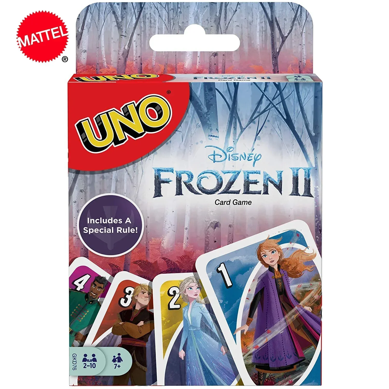 Mattel UNO: Frozen Family Funny Entertainment Board Game Fun Poker Playing Cards - £8.64 GBP+